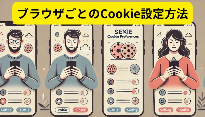 ブラウザごとのCookie設定方法