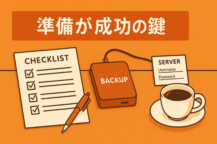 ホームページ更新のための事前準備