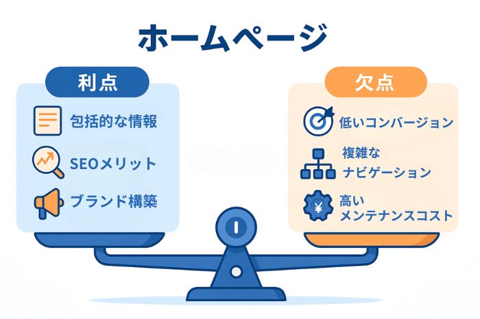ホームページのメリットとデメリット