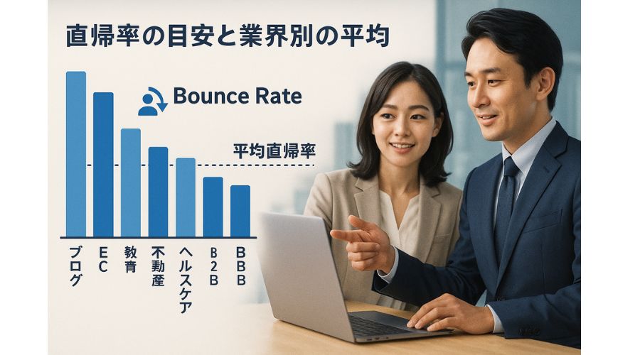 直帰率の業界別平均