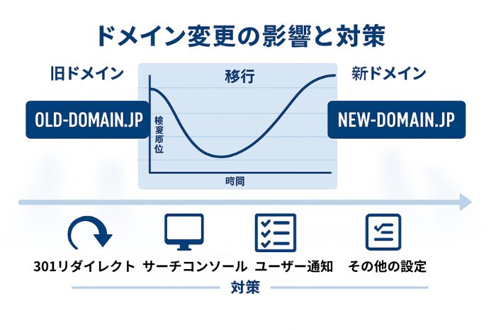 ドメイン変更の影響と対策