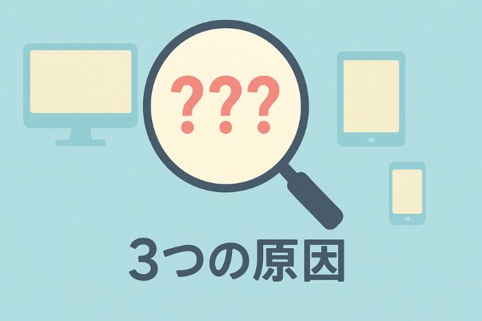 ホームページが検索に出てこない3つの主要原因