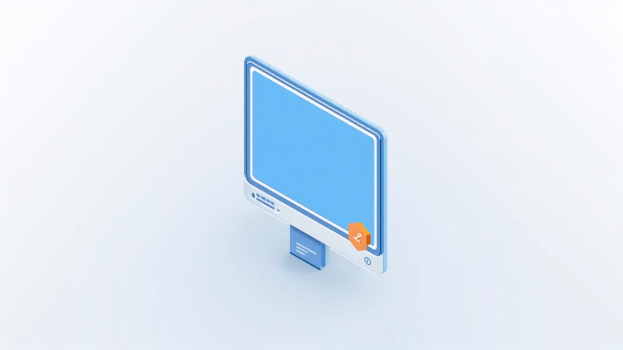画像SEO最適化を表すモニターのイメージ