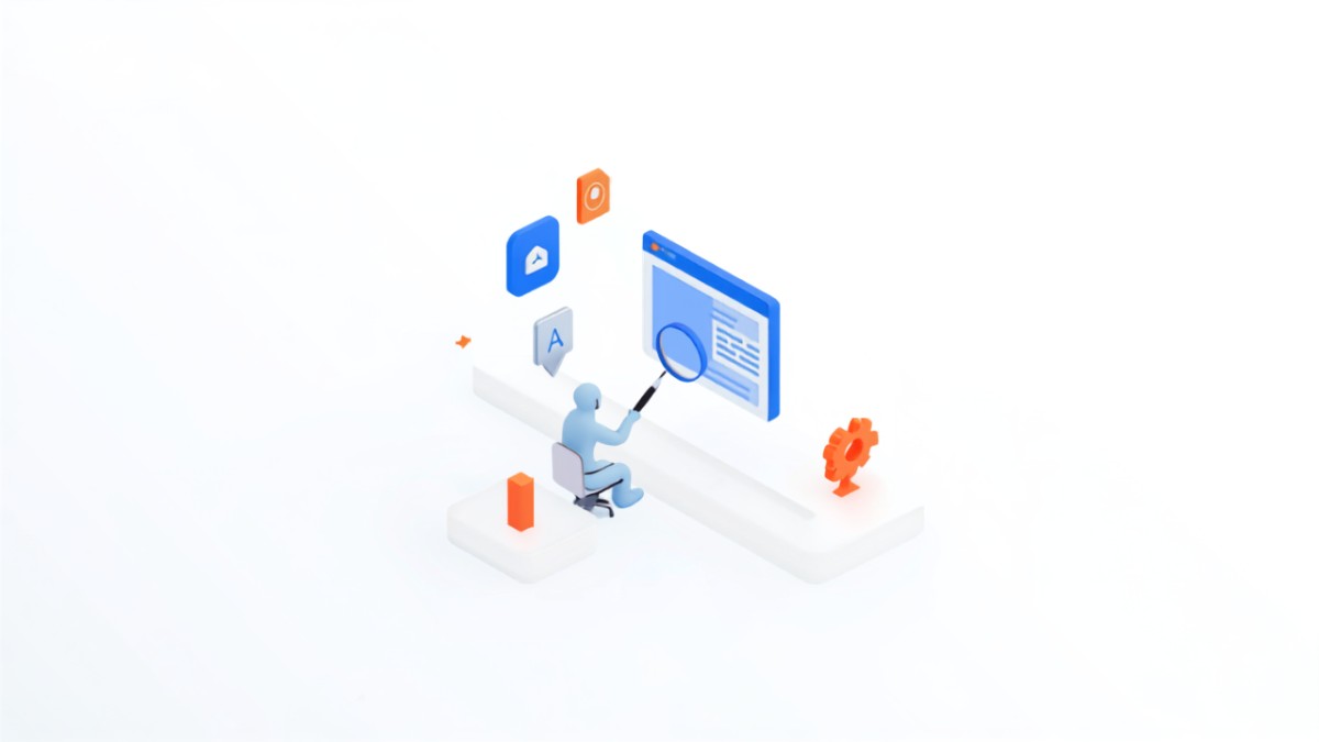 ファビコンが表示されない原因を調べるイメージ