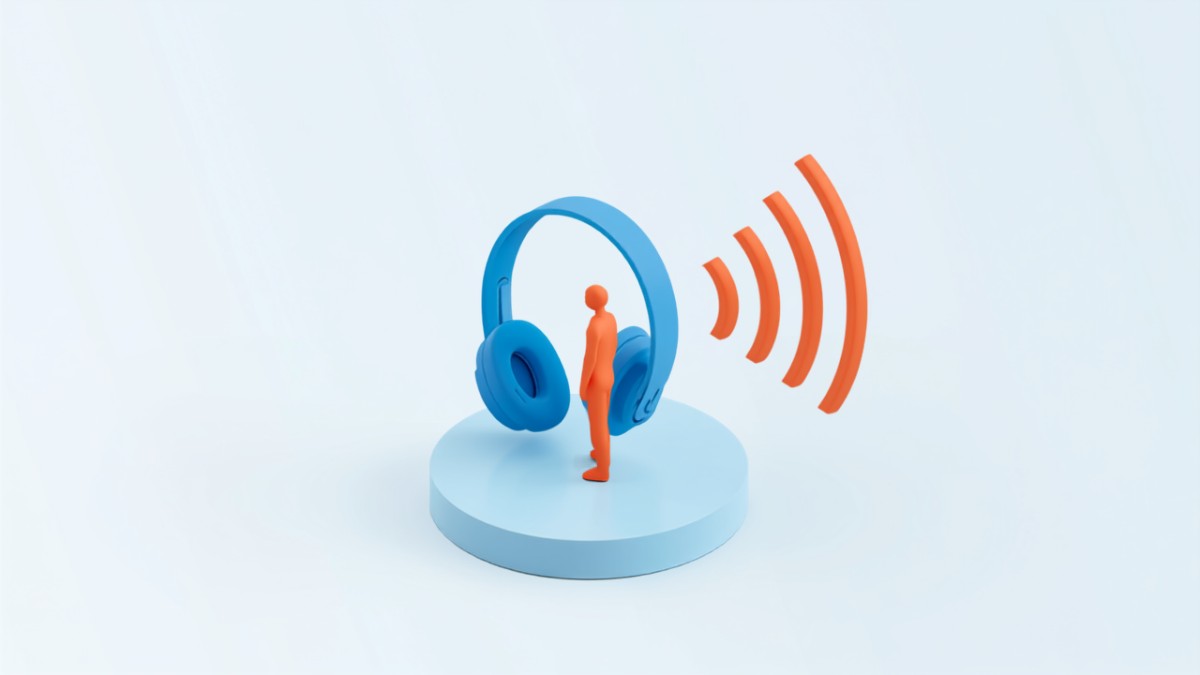 ニュースの音声ブリーフィングを聴くイメージ