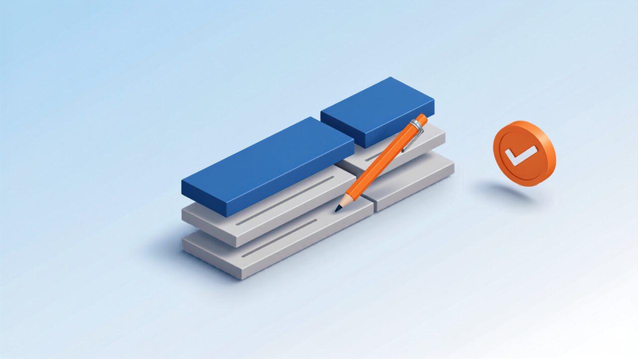 WordPressのセキュリティ設定を見直す作業を表すイラスト