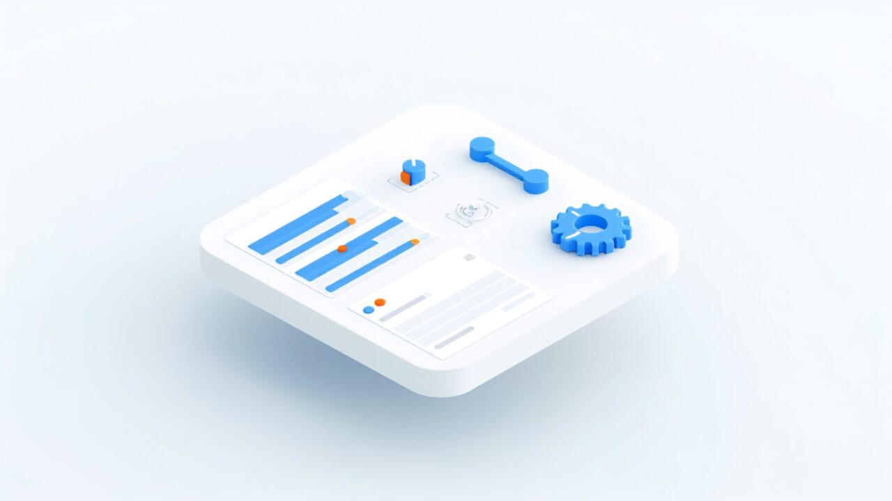 WordPressの設定を見直して不要URLを整理するイラスト