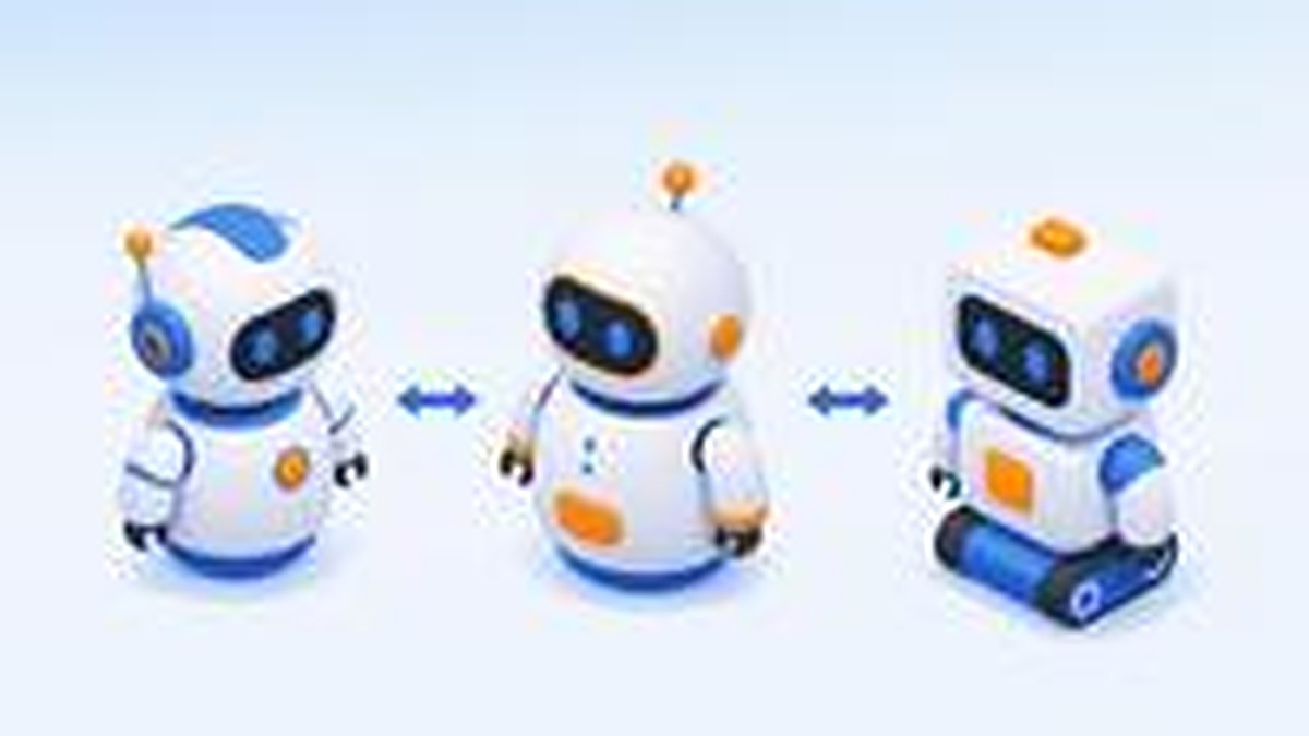 他のAIツールとの使い分けを表す3体のロボットのイメージ